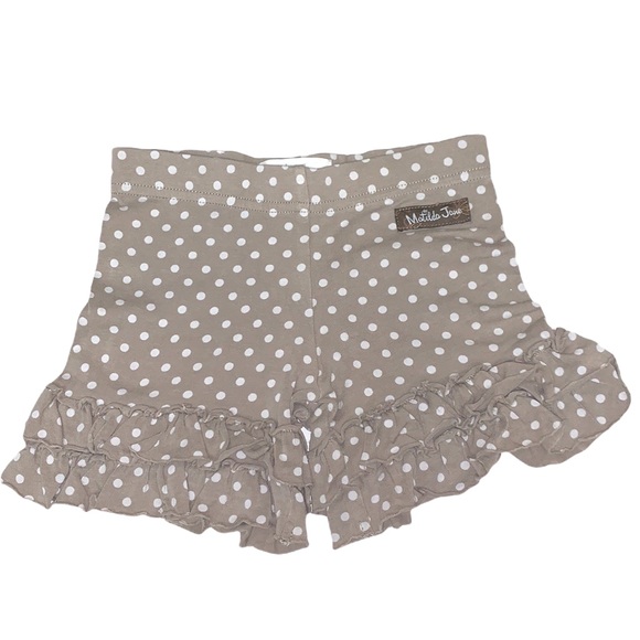 Matilda Jane chocolate malt polka dot shorties EUC size 2 - Picture 1 of 3
